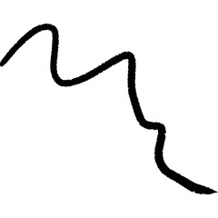 black wave pattern drawn by hand