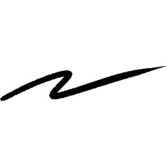 black wave pattern drawn by hand