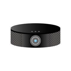 シンプルなイラスト_黒いプロジェクター,家庭用,業務用