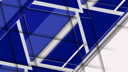 Blue white abstract background modern minimalist. Abstract geometry background.