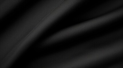 Fototapeta premium A close-up of black fabric created with Generative AI technology