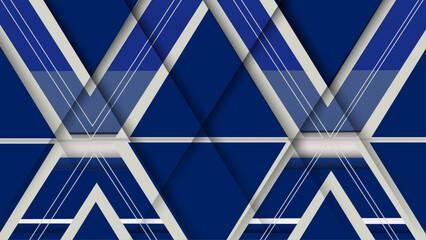 Modern dark blue and white abstract background. Geometry pattern design.