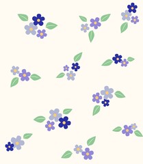 Flowers blooming background dessign