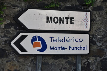 Madera Funchal kolejka linowa Monte - obrazy, fototapety, plakaty