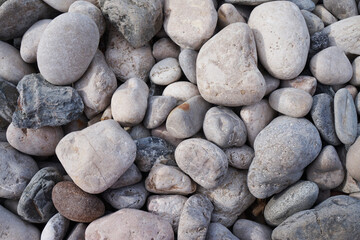 Fototapeta na wymiar Beach stones texture. Pile of pebbles texture