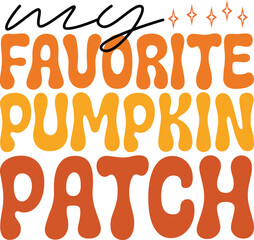 pumpkin retro svg design bundle and eps file