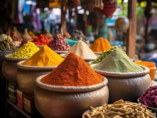 Vibrant Spice Bazaar