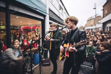 Indie Bands on Record Store Day - obrazy, fototapety, plakaty