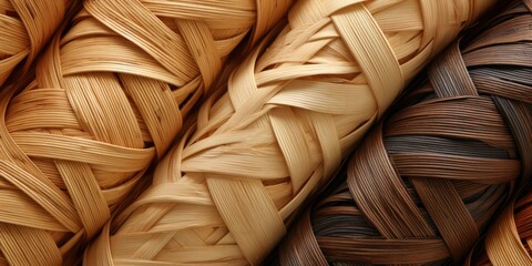 Bamboo Weave Texture - obrazy, fototapety, plakaty