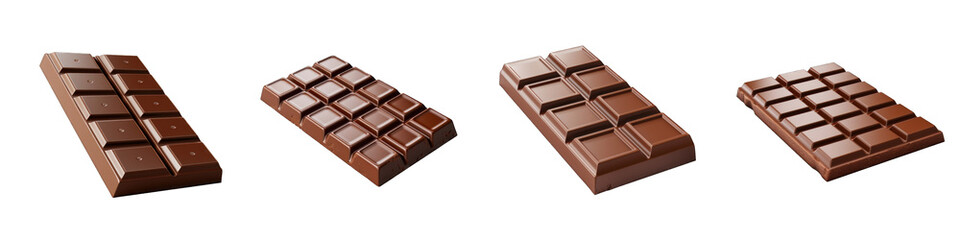 Chocolate Bar clipart collection, vector, icons isolated on transparent background