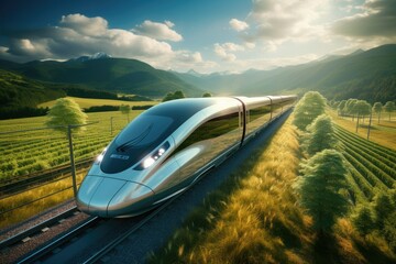 Bullet Train Zooming