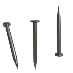 Premium Iron Panel Pin 3D Illustration rendering - Versatile and High-Quality Design