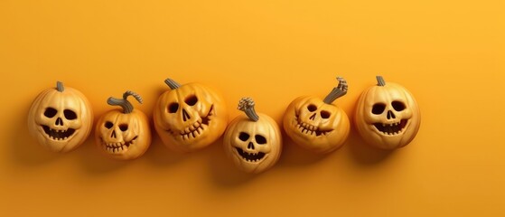 flat lay top view spiderweb halloween border background