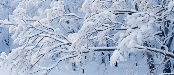 snow covered foliage tree