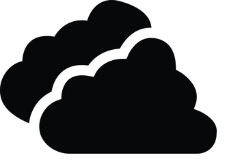 black Cloud icon in trendy flat style isolated on white background. Cloud web icon. Cloud symbol for your web site design, logo, app, UI. Cloud shapes design . Data technology icon .