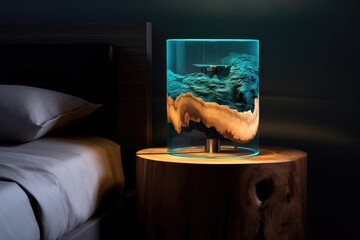 Awesome epoxy resin lamp that the evening feeling even more special. Generative AI Technology 