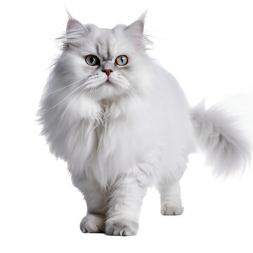 Chat Persan en transparence, sans background