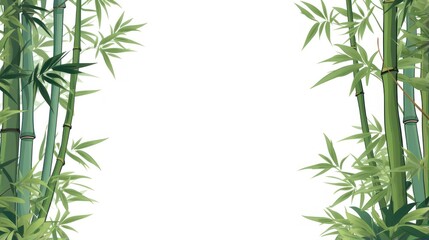 Naklejka premium Design template for bamboo forest