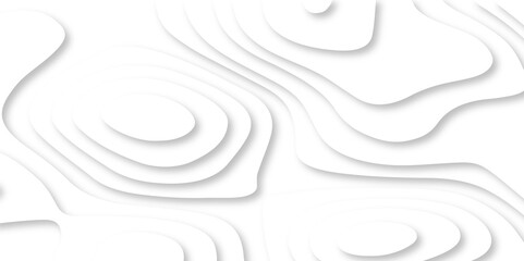 Seamless abstract white papercutbackground 3d realistic design use for ads banner and advertising print design vector. 3d topography relief. Vector topographic illustration.