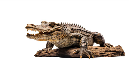 Obraz premium Crocodile en transparence, sans background