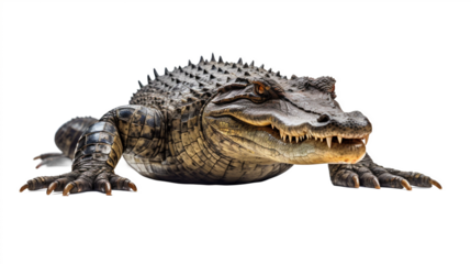 Crocodile en transparence, sans background