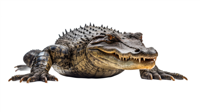 Crocodile en transparence, sans background