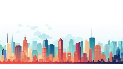 Naklejka premium Design template for city skyline
