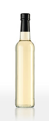glass bottle with apple cider vinegar - 639297536