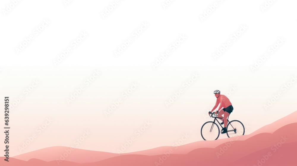 Wall mural Design template for cycling