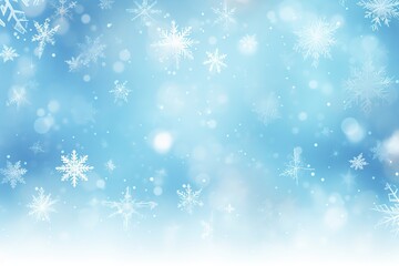 Obraz na płótnie Canvas Snowflakes Background. Magical heavy snow flakes backdrop. Snowstorm ice particles. Generative Ai.