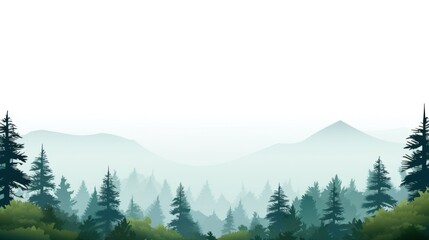 Design template of forest landscape