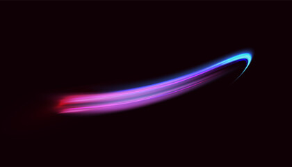 Dynamic vortex source of blue-violet light. High speed abstract swirl of light. For web design, game design. PNG vector