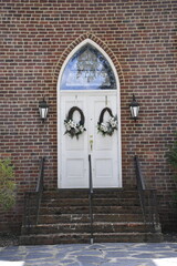 Door of Fork Union Baptist Church Virginia