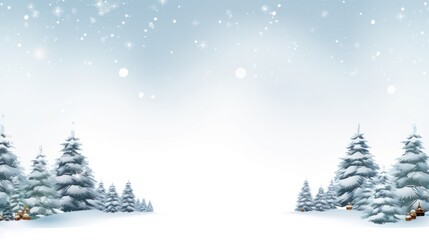 Fototapeta premium Design template for winter landscape