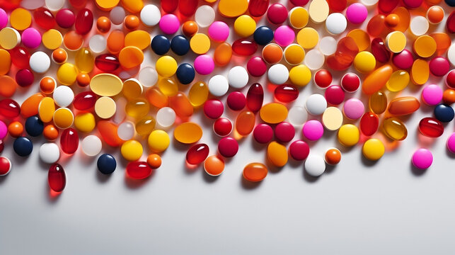 Pharmaceutical Industry Creative Illustration, Pharmacy ad, banner, poster, drug development visuals, pharmaceutical research imagery,