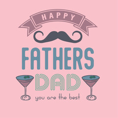 Happy Father's Day greeting. Vector background with doodle neckties, bow tie and glasses.