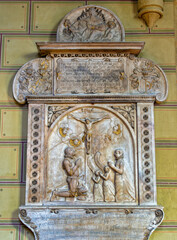 tombstone inside of Dominican Church, Friesach, Carinthia, Austria