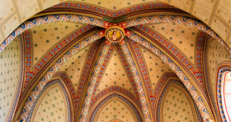 interior of Dominican Church, Friesach, Carinthia, Austria