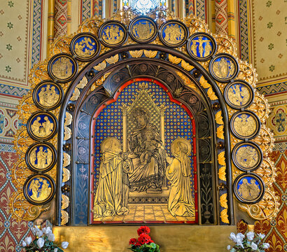 detail of Dominican Church, Friesach, Carinthia, Austria