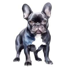 Fototapeta premium french bulldog puppy isolated