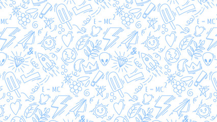 seamless background doodle abstract hand drawing free draw