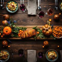Thanksgiving dinner food