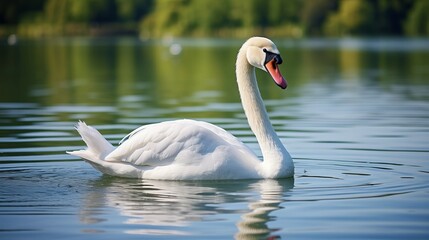 Fototapeta premium swan on the water