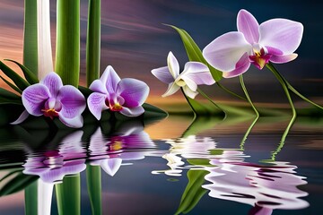 orchid on the water