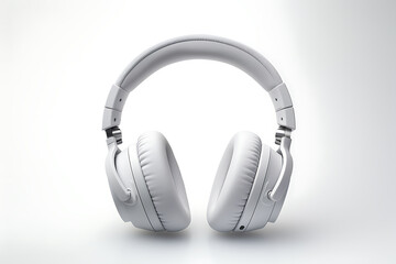 High-quality headphones on a white background. Headphone product photo