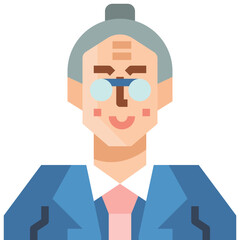 Professor .flat icon design