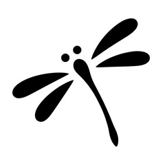 和風のトンボのシルエット素材 © ふわぷか