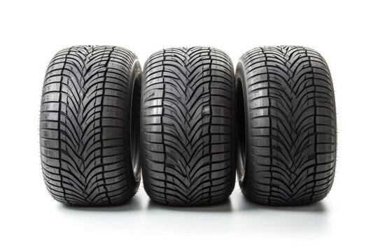 High-Quality Auto Tyres in Isolation