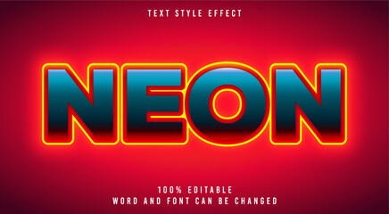 Neon text effect