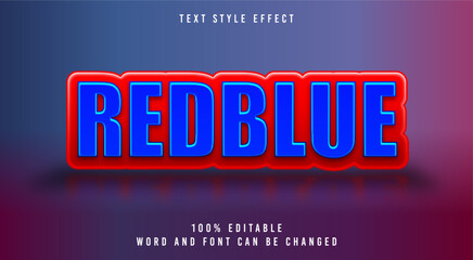 Red and Blue text effect